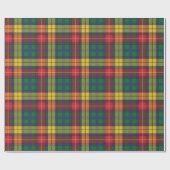 Elegant Plaid Bright Clan Buchanan Tartan Cadeaupapier (Vlak)