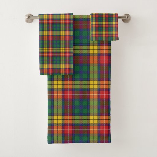 Elegant Plaid Buchanan Tartan Bad Handdoek (Insitu)