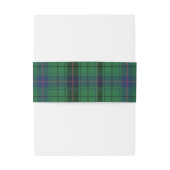Elegant Plaid Davidson Rustic Traditional Wedding Uitnodigingen Wikkel (Achterkant Voorbeeld)