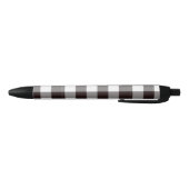 Elegant Plaid Gecontroleerd Zwarte Inkt Pen (Bodem)