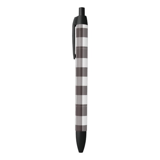 Elegant Plaid Gecontroleerd Zwarte Inkt Pen (Top (Verticaal))