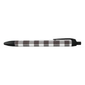 Elegant Plaid Gecontroleerd Zwarte Inkt Pen (Bovenkant)