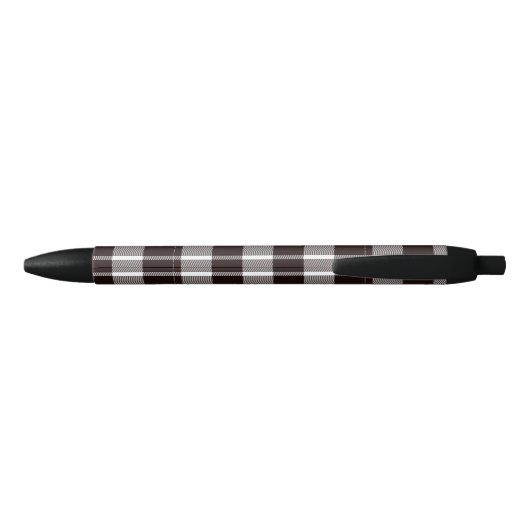 Elegant Plaid Gecontroleerd Zwarte Inkt Pen (Achterkant)