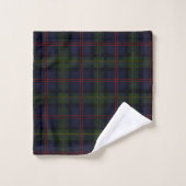 Elegant Plaid Groen Paarse Rustieke Tartan Bad Handdoek (Wasdoekje)
