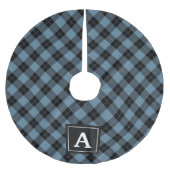 Elegant Plaid | Holiday Monogram boomrok Kerstboom Rok (Voorkant)