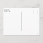 Elegant Plaid Modern Kerstfoto Briefkaart (Achterkant)