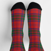 Elegant Plaid Rustic Red Green Tartan Sokken (Top)