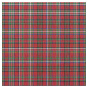 Elegant Plaid Stewart Rood Groen Tartan Stof