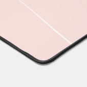 Elegant Plain Blush Pink White Script Monogram Bureaumat (Hoek)