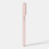 Elegant Plain Blush Pink White Script Monogram iPhone Hoesje (Rechterkant)