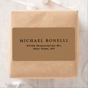 Elegant Plain Minimalist Modern Etiket