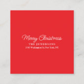 Elegant Plain Minimalist Modern Holiday Season Informatiekaartje (Voorkant)