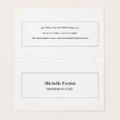 Elegant Plain Minimalist Modern Visitekaartje (Buitenkant ongevouwen)