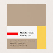 Elegant Plain Minimalist Visitekaartje (Buitenkant ongevouwen)