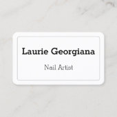 Elegant & Plain Nail Artist Visitekaartje (Voorkant)