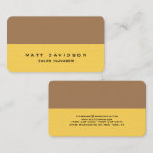 Elegant Plain Professional Pastel Premium Linen Visitekaartje (Voorkant / Achterkant)