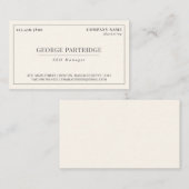 Elegant Plain Professional Visitekaartje (Voorkant / Achterkant)