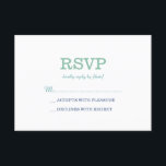 Elegant Plain White Zee Foam RSVP Kaartje<br><div class="desc">Zeer elegante en praktische RSVP in wit,  zeebrasem,  blauw en donkerblauw.</div>