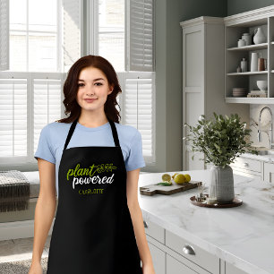 Elegant Plant Aangedreven Vegan Custom Schort