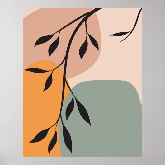 Elegant plant art design poster (Voorkant)