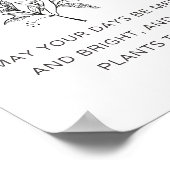 Elegant Plant Mom Christmas Gift - Plants Thrive Poster (Hoek)