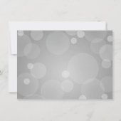 Elegant Platinum Grijs Bruiloft Save The Date (Achterkant)