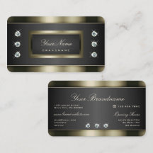 Elegant Platinum Silver en Black met diamanten