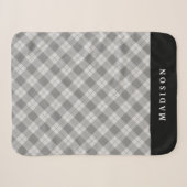 Elegant Play | Gepersonaliseerde Sherpa Blanket Deken (Voorkant (horizontaal))