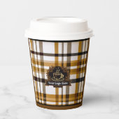 Elegant Play Logo | Modern stijlvol bedrijf Papieren Bekers (Voorkant)