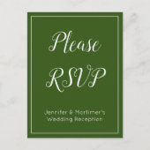 Elegant "Please RSVP" Briefkaart (Voorkant)