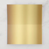 Elegant Plum Paars Gold Calligraphy Wedding Plaatskaartje (Binnenkant ongevouwen)