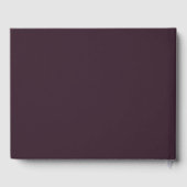 Elegant Plum Paars Mauve Floral Waterverf Gastenboek (Achterkant)