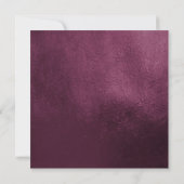 Elegant Plum Paars Mauve Floral Waterverf Script Kaart (Achterkant)