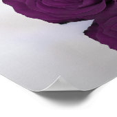 Elegant Plum Paars Roos 4 Tabel Seatrix Poster (Hoek)