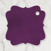 Elegant Plum Paars Roos Weddenschap Bedankt Bedankjes Labels (Achterkant)