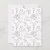 Elegant Plum Paars Wedding Rehearsal Dinner Kaart (Achterkant)