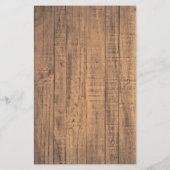 Elegant Plum Paarse Rustic Wood Script Weddenschap (Achterkant)