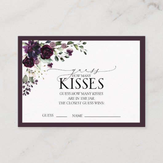 Elegant Plum Paarse Waterverf Vrijgezellenfeest Ga Informatiekaartje (Voorkant)