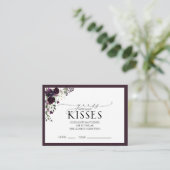 Elegant Plum Paarse Waterverf Vrijgezellenfeest Ga Informatiekaartje (Staand voorkant)