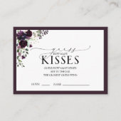 Elegant Plum Paarse Waterverf Vrijgezellenfeest Ga Informatiekaartje (Voorkant)