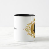 Elegant Plumber Black Silhouette Name Mok (Midden)