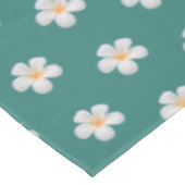 Elegant Plumeria Flowers op Blauwgroen tablet Tafelkleed (Gekanteld)