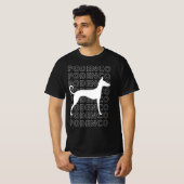 Elegant Podenco Silhouette T-shirt (Voorkant volledig)