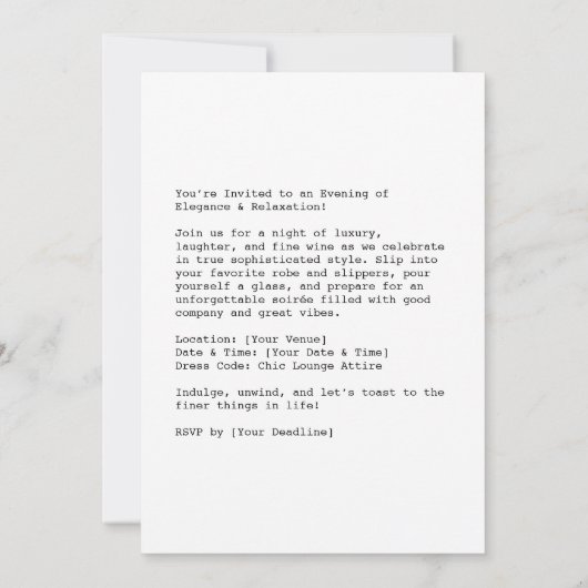 Elegant poedel spa moment kaart (Achterkant)