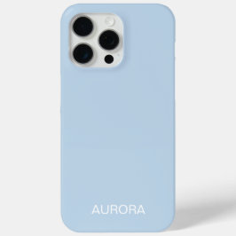 Elegant poeder blauw gepersonaliseerde naam - iPhone 15 pro max hoesje