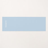 Elegant Poeder Blauw Gepersonaliseerde Naam Yoga M Yogamat (Voorkant (horizontaal))