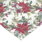 Elegant Poinsettia Bouquet Pattern kerst Medium Tafelloper (Hoek)