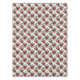 Elegant Poinsettia Bouquet Pattern kerst Tafelkleed
