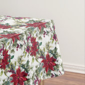 Elegant Poinsettia Bouquet Pattern kerst Tafelkleed (Voorbeeld)
