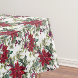 Elegant Poinsettia Bouquet Pattern kerst Tafelkleed